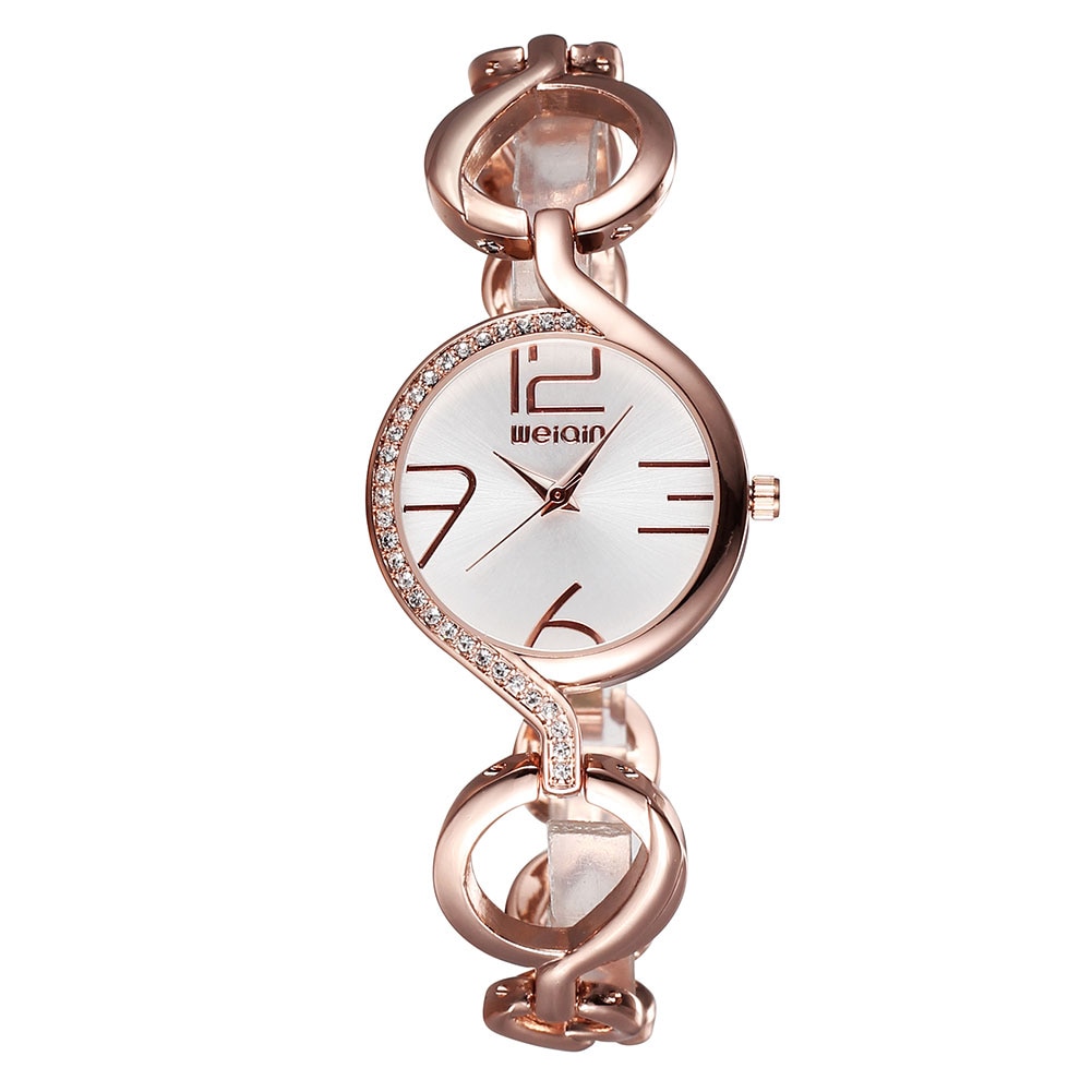Newtop Brand Luxe Crystal Rhinestone Dames Horloge Unieke Quartz Dames Armband Horloge Dames Relogio Feminino