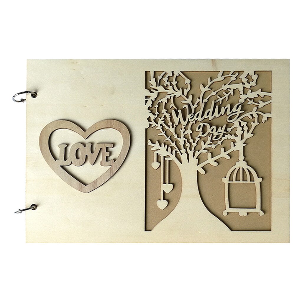 1Pcs Guest Book Memorable Simple Message Board Sign Book for Wedding Party wedding for guests wedding decorations: D