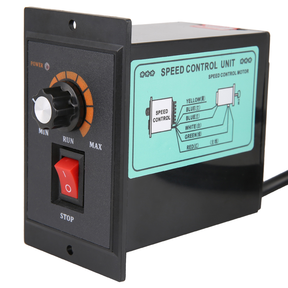 AC 220V 50/60Hz Single Phase AC Motor Speed Controller Electric Motor Speed Regulator