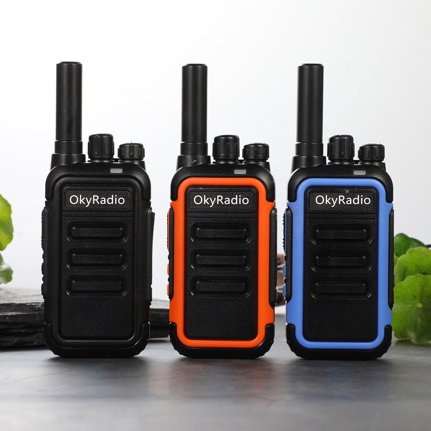 Werk Walkie-Talkie 6Km Call 4800Mah Batterij 5W Power Okyradio Draagbare Waterdichte Walkie-Talkie Sterke anti
