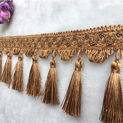 Aiboully 1m europese gordijnkant decoratieve accessoires hangende kralen kwast high-end woondecoratie gordijnaccessoires: Jij