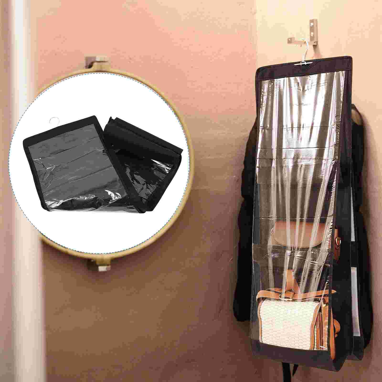 Wardrobe Purse Hanger Hanging Handbag Organizer Space Saving Closet Organizer