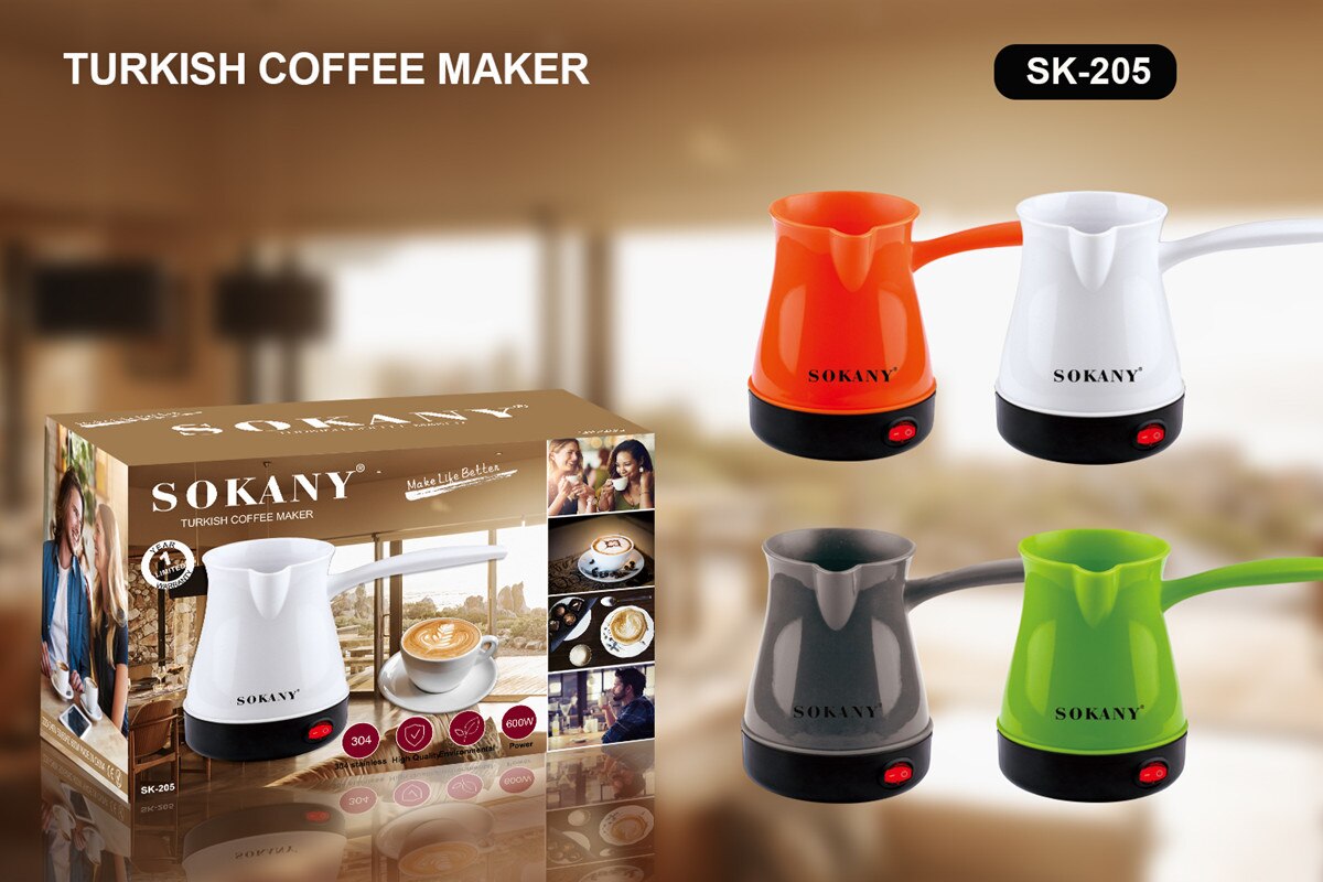 Sokany 220v máquina de café elétrica mini portátil máquina de café cafeteira cafeteira peru leite café expresso para o presente