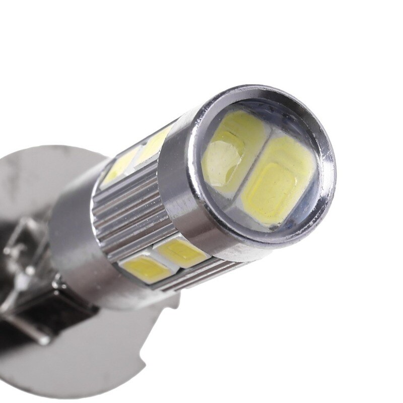 2 stk  h3 h1 led pære for tåkelys 5630 10 smd 12v h3 led autolampe kjørelys