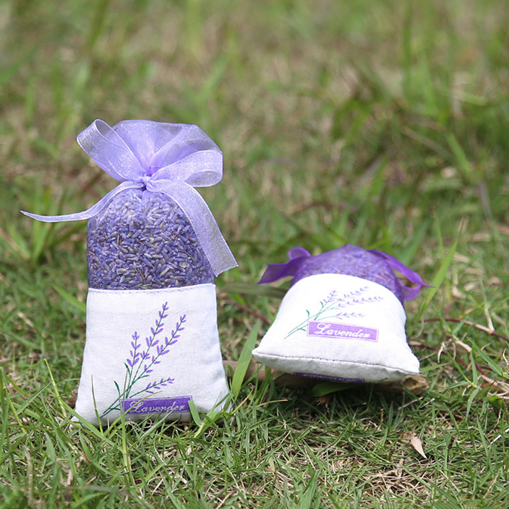 30 bolsas vacías para bolsitas, bolsa portátil con estampado de flores, bolsita de fragancia de lavanda para almacenamiento de semillas y flores secas