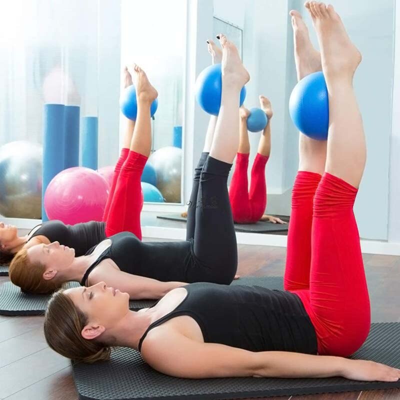 1pc mini-pilates- und yogabälle, 25cm übungsbälle für gymnastik, fitness, balance und stabilität, rutschfeste trainingsbälle, physiotherapie