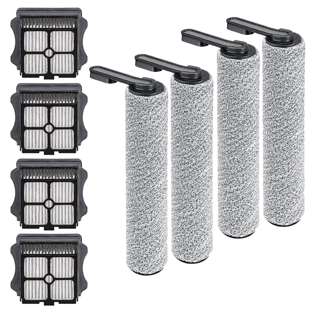 Roller Fit For Tineco iFloor 5 Breeze Complete Wet Dry Vacuum Cleaner Accessories Replacements Spare Parts Roller Brush Filter: Burgundy
