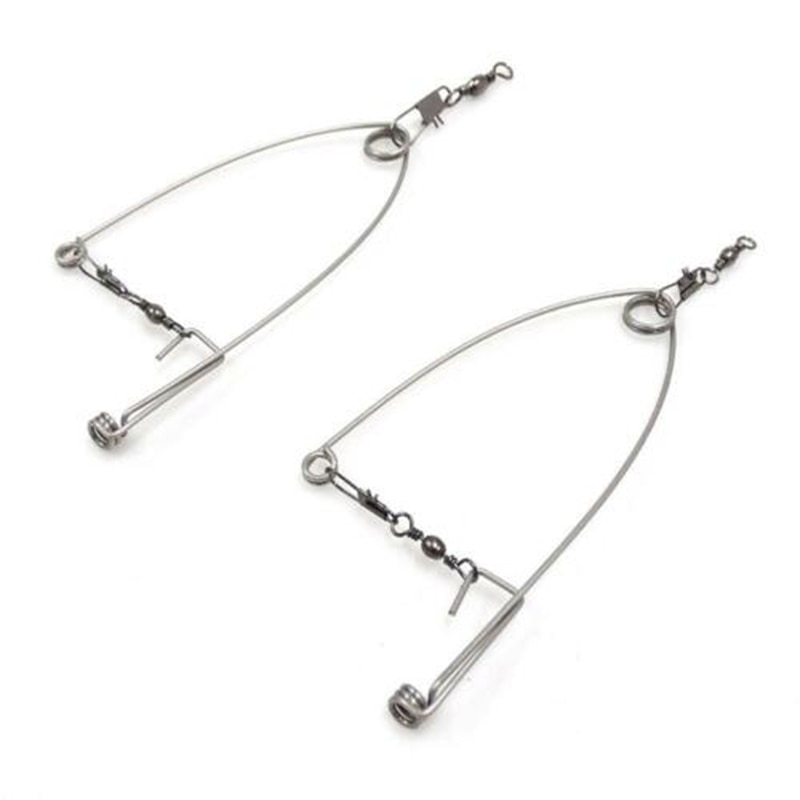 5Pcs Smart Kingfisher Stainless Steel Hook Trigger Spring Fishing Hook Setter Bait Bite Triggers theHookCatch Fish Automatically