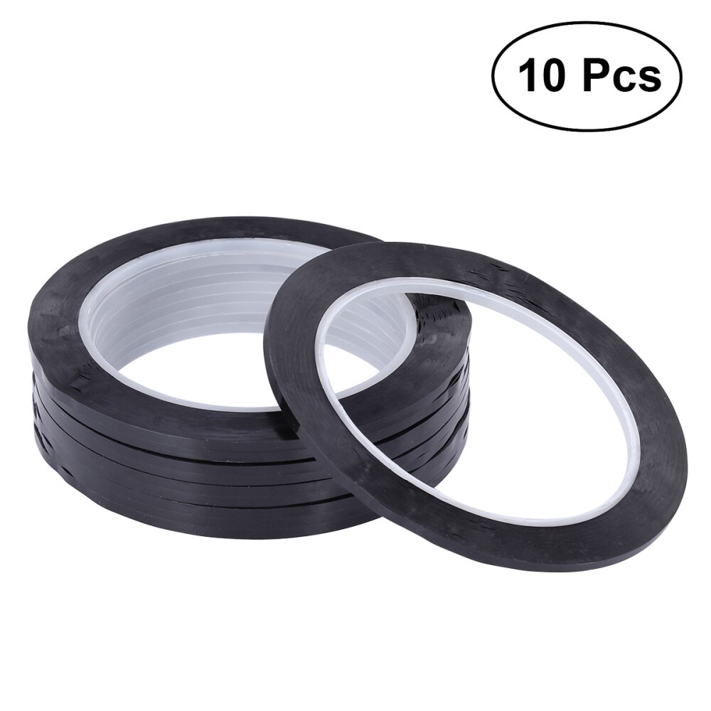 6 Pieces 3mm Width Whiteboard Gridding Tape Grid Marking Tapes Self Adhesive Chart Tapes Artist Tape (Black): Black 1