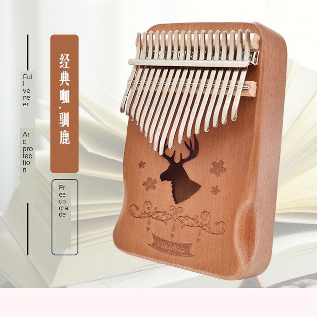 Kalimba 17 key Thumb Piano Mbira Music Box Finger Piano Calimba 21 30 Keys Mahogany Wooden Acacia Musical Instruments machine: E