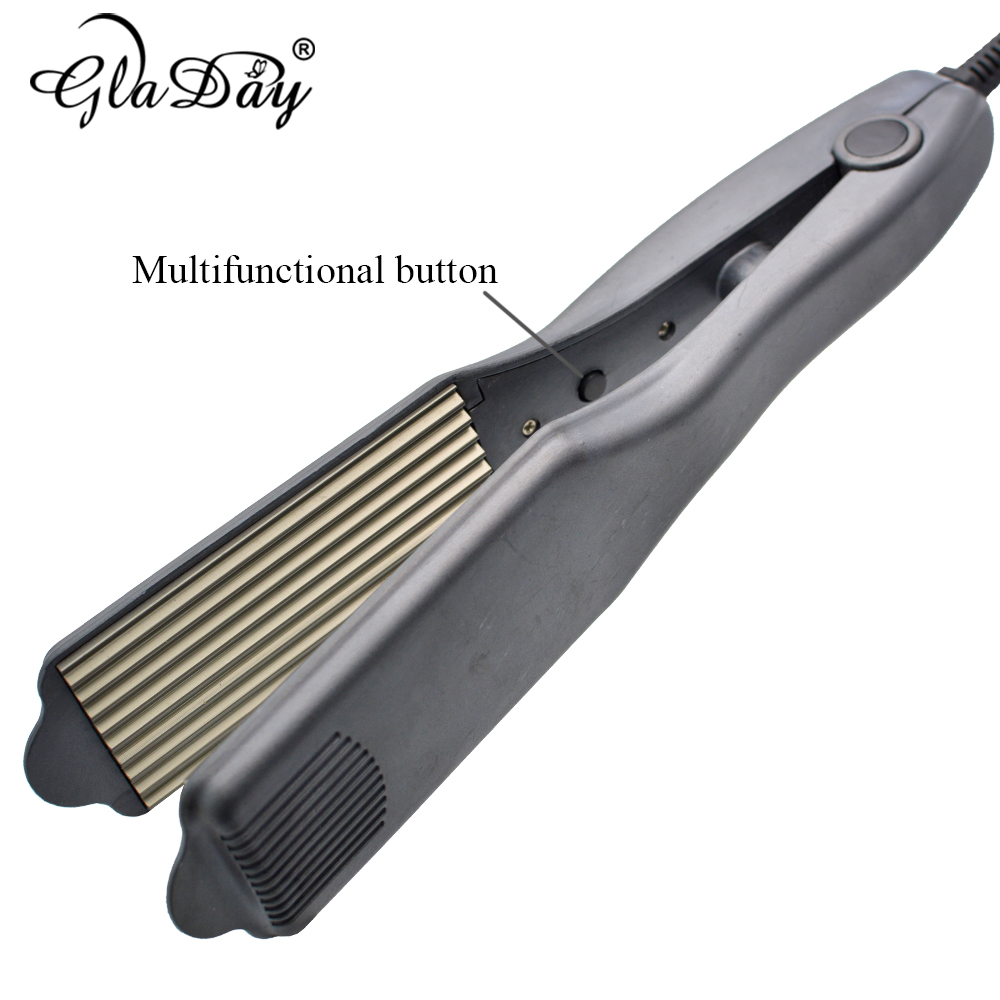 Hair Straightener Waver Iron Corn Electric Hair Crimper Machine with EU/US/UK Plug Hair Ripple