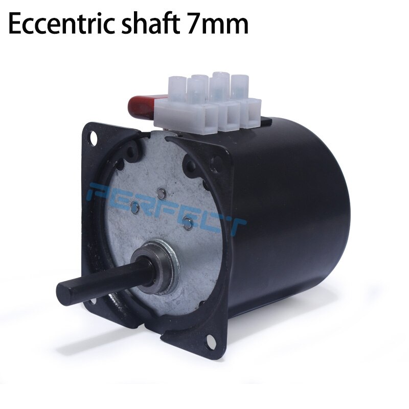 14W 60KTYZ Permanent Magnetic Synchronism Motor Eccentric shaft 7mm 220VAC 2.5RPM 5RPM 10RPM 15RPM 20RPM 30RPM 50RPM 60RPM 80R