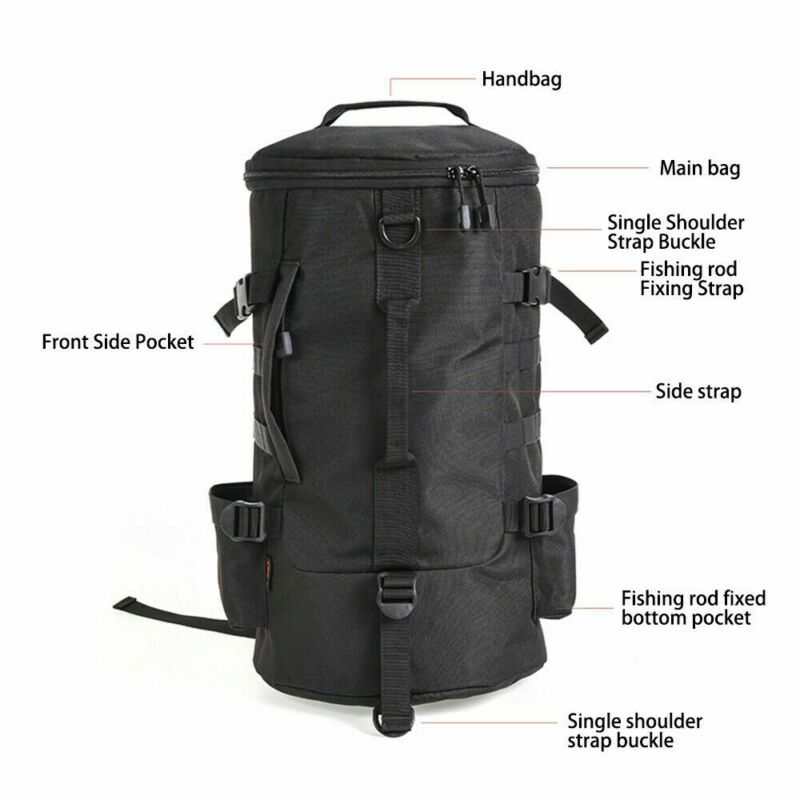 Sac de Camping de poche de transport d'outil extérieur de sac à dos de matériel de pêche de la grande capacité 23L