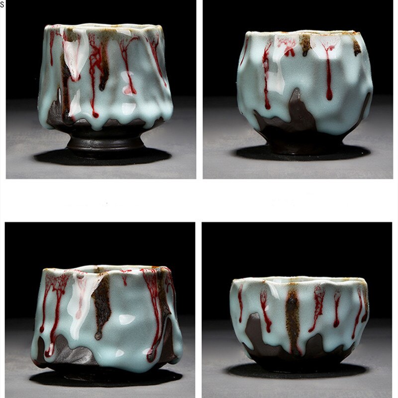 Criativo copo de chá cerâmica viagem copo mudança forno cerâmica casa teacup drinkware copos de café