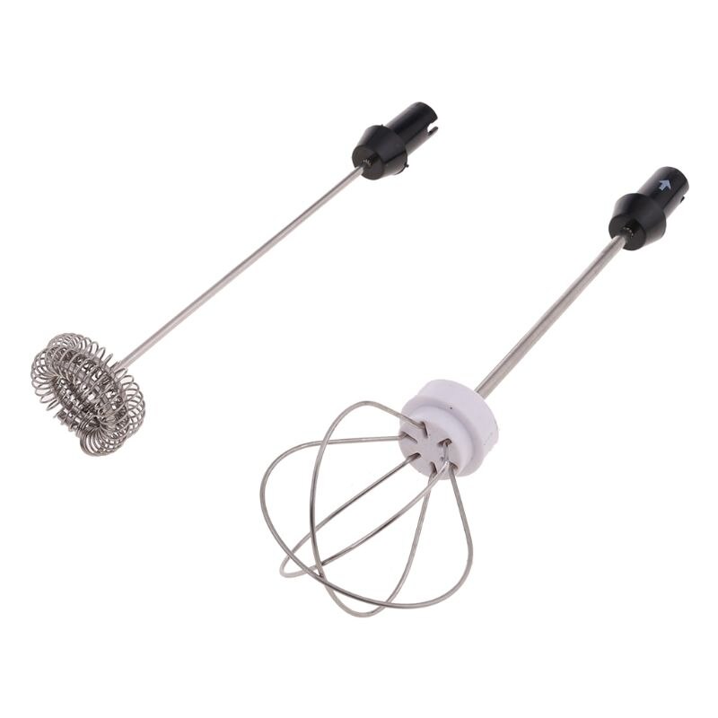 USB Rechargeable Milk Frother Mixer 2 Whisk Handheld 3-Speed Milk Foamer