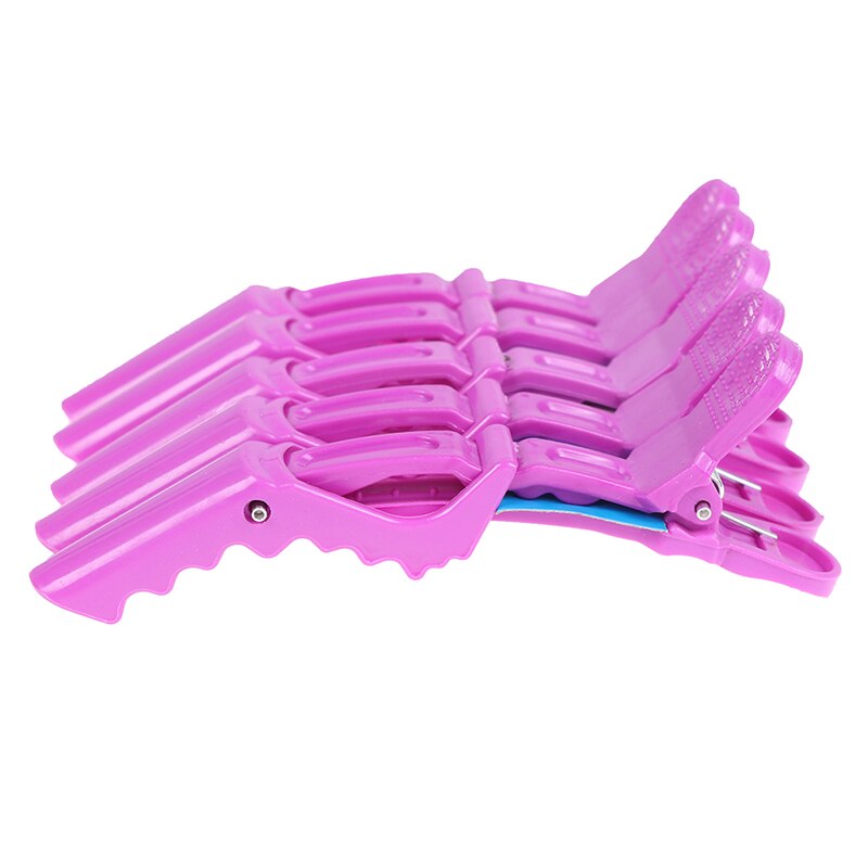 Pinzas para seccionar el pelo para peluquería, pinzas para el pelo, color mate, profesionales, 5 unidades: ZRHB074-PP