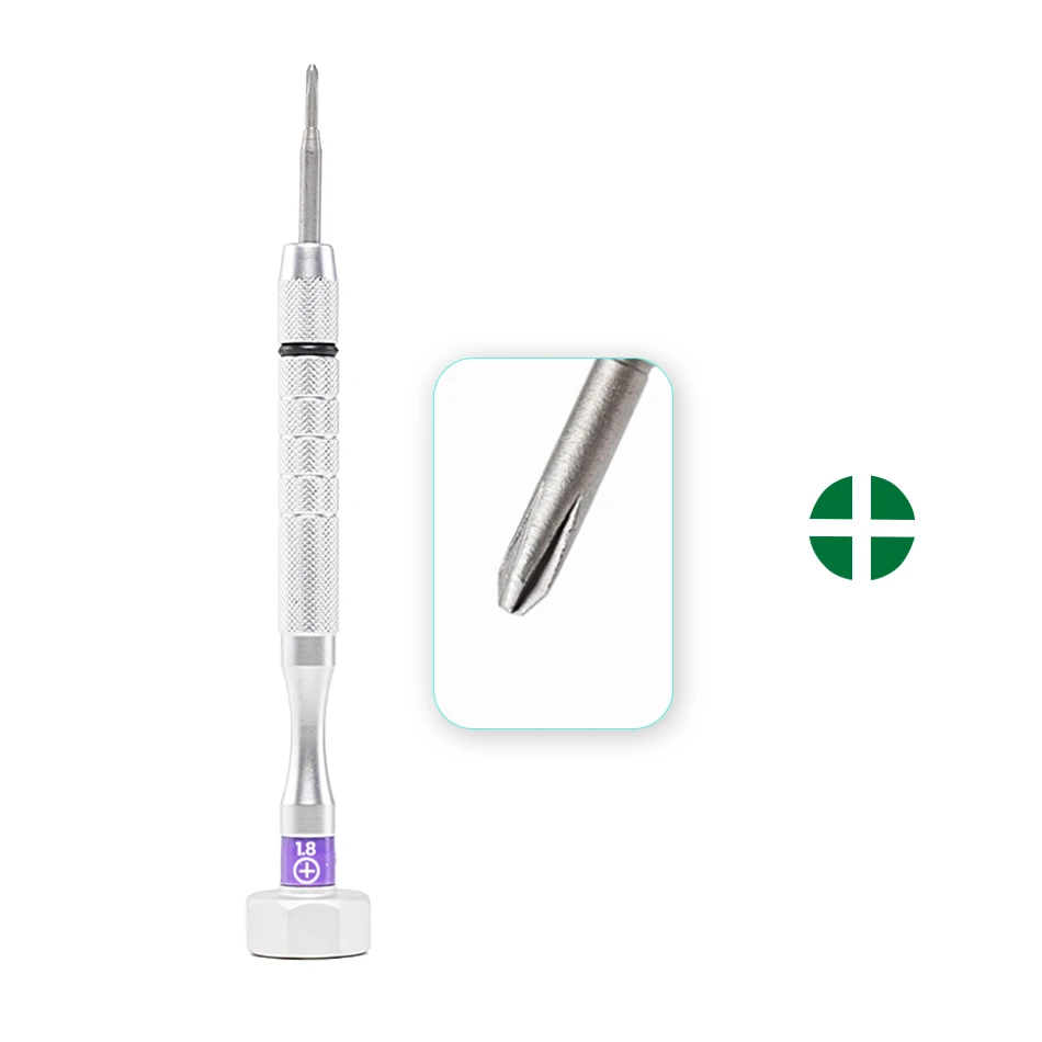 1pc Stainless Steel Eyeglasses Screwdriver Set For Glasses Watches Repair Tool Replaceable Blades Screwdriver: GRAY
