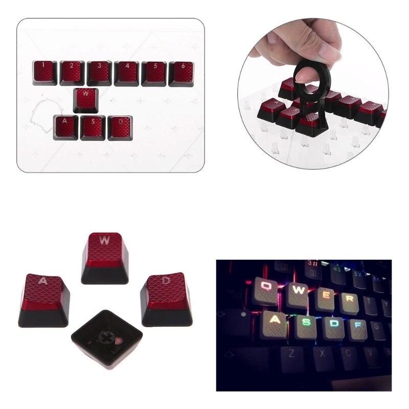 Teclas para teclado mecánico Corsair K70, K65, K95, G710, RGB, STRAFE, OEM, Compatible con interruptor MX, 10 unids/pack