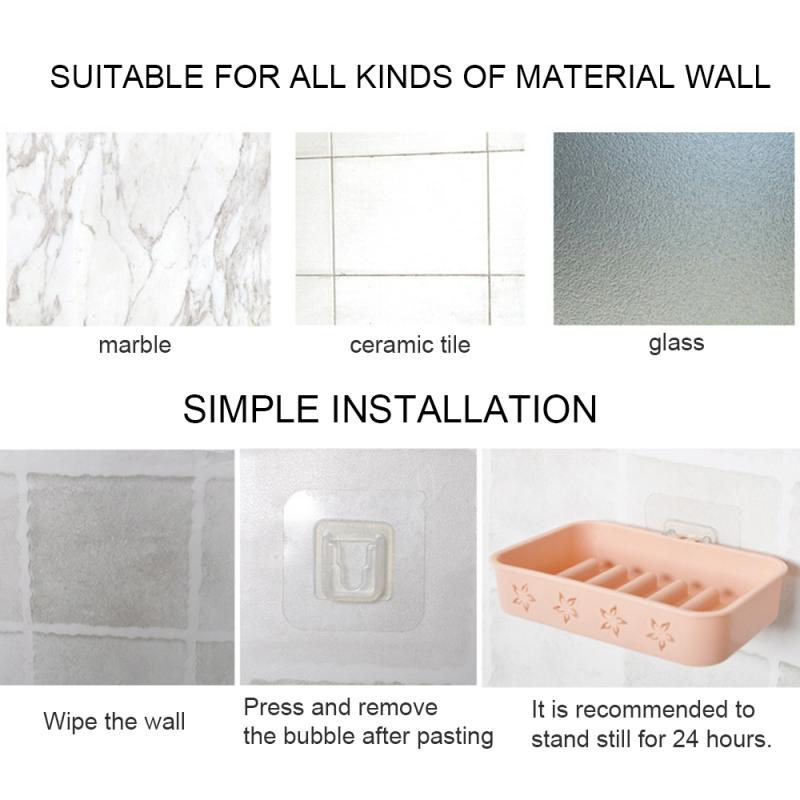 Strong Hook Rack Wall Mount Rack Strong Non-Brand Patch Accessories Take Hook Multi-Purpose Hooks Transparent Hook