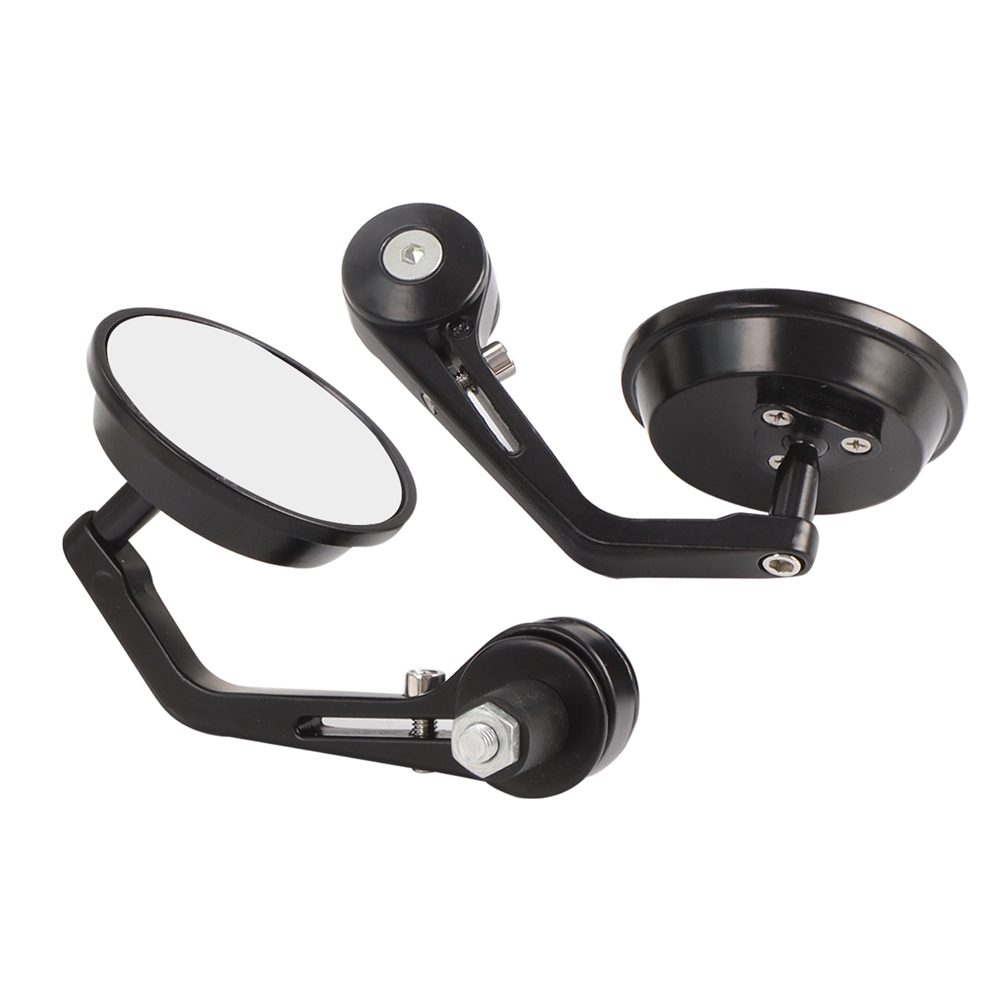 Runde 7/8 "Lenker Aluminium Legierung Motorrad Rückspiegel Moto Ende Motor- Seite Spiegel Motorrad Cafe Rennfahrer Zubehör