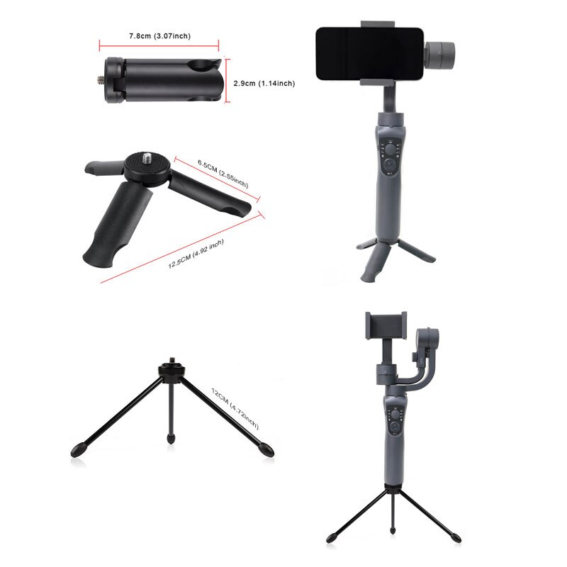 ZWN Gimbal LED Lampe Mikrofon Stativ Stents Aktion Kamera platte Telefon Objektiv Verlängerung stange Tasche Zubehör paket