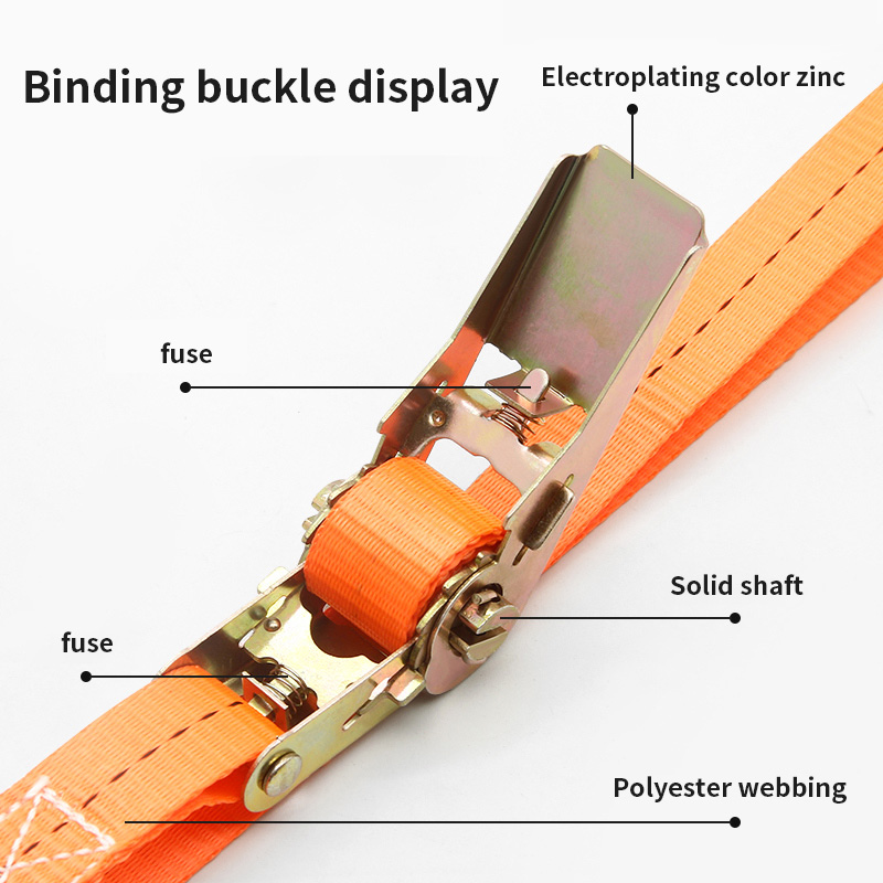 Tenditore per cintura vincolante per camion Tenditore a cricchetto piccolo Imballaggio di carico autobloccante e ispessimento della cintura per aereo di fissaggio