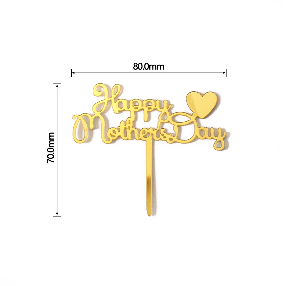 Pak Van 10 Stuks Mini Moederdag &amp; Vaderdag Cake Topper Beste Moeder Ooit Beste Papa Ooit taart Decoratie Voor Bento Cake Kleine Taart