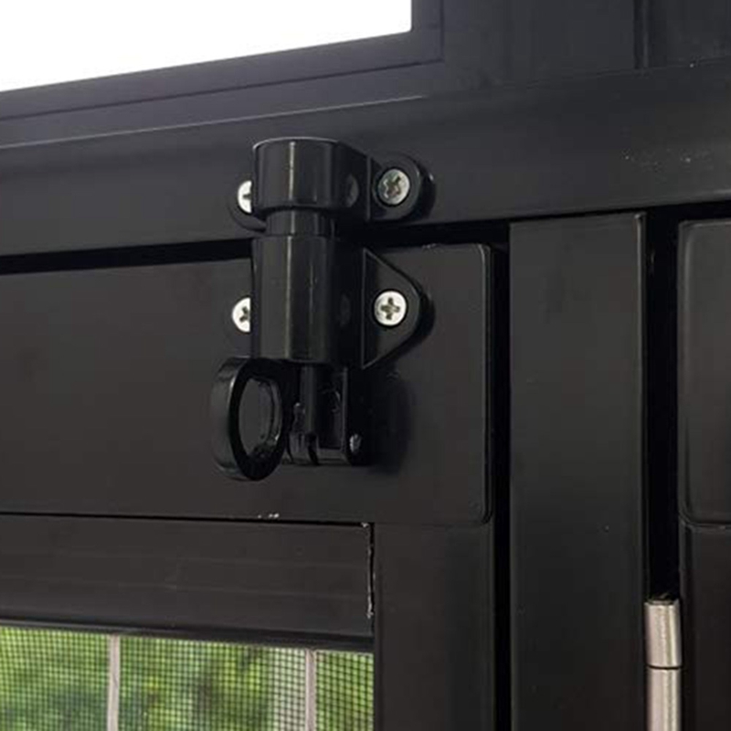 Aluminum Alloy Security Automatic Window Gate Lock Spring Bounce Door Bolt Latch: Default Title