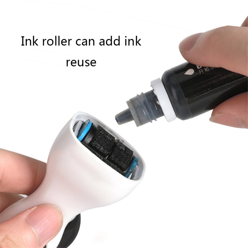 2 IN 1 Identity Theft Protection Roller Stamp Cutting Package Protect Your ID Privacy Confidential Data 85DD