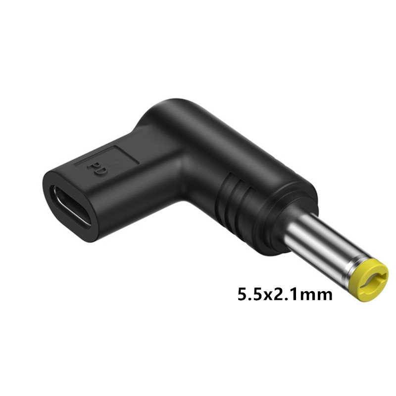 Conector de alimentación USB C PD a DC Universal 5V 9V 12V 15V 19,5 V tipo C a DC, adaptador de carga, convertidor para enrutador y tableta: Rojo / Paquete 3
