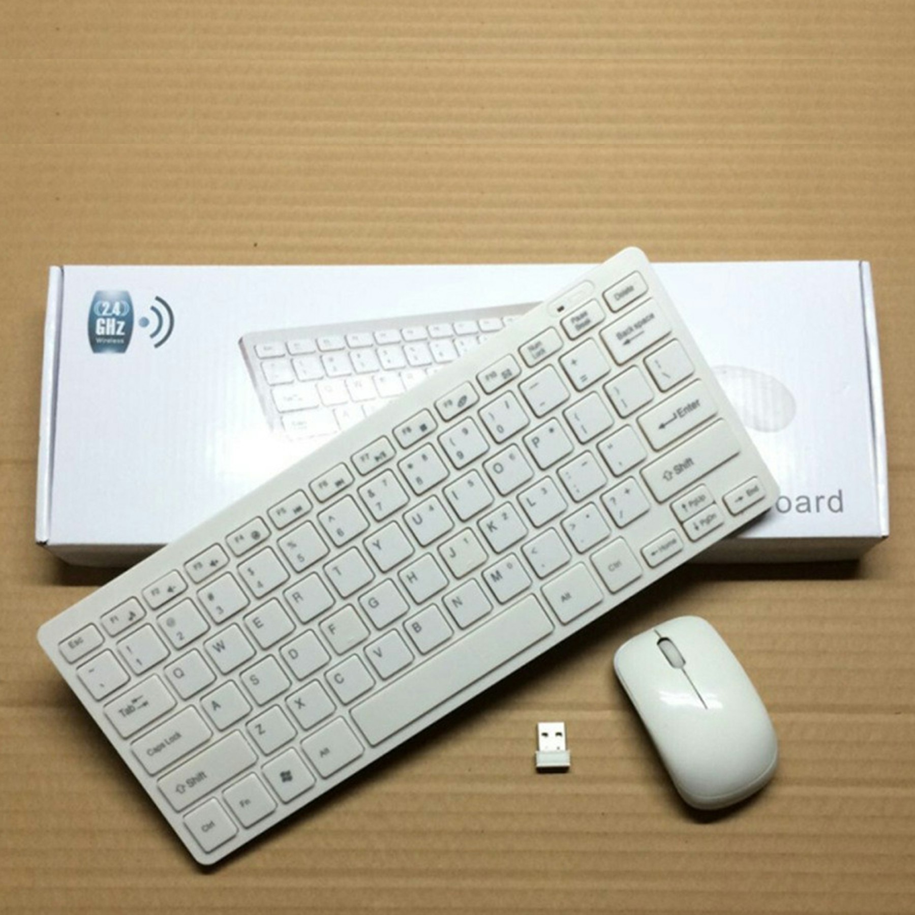 Ergonomic Mini wireless keyboard and mouse setting board Lightweight office wireless keyboard, with long-distance use 10m JP-1