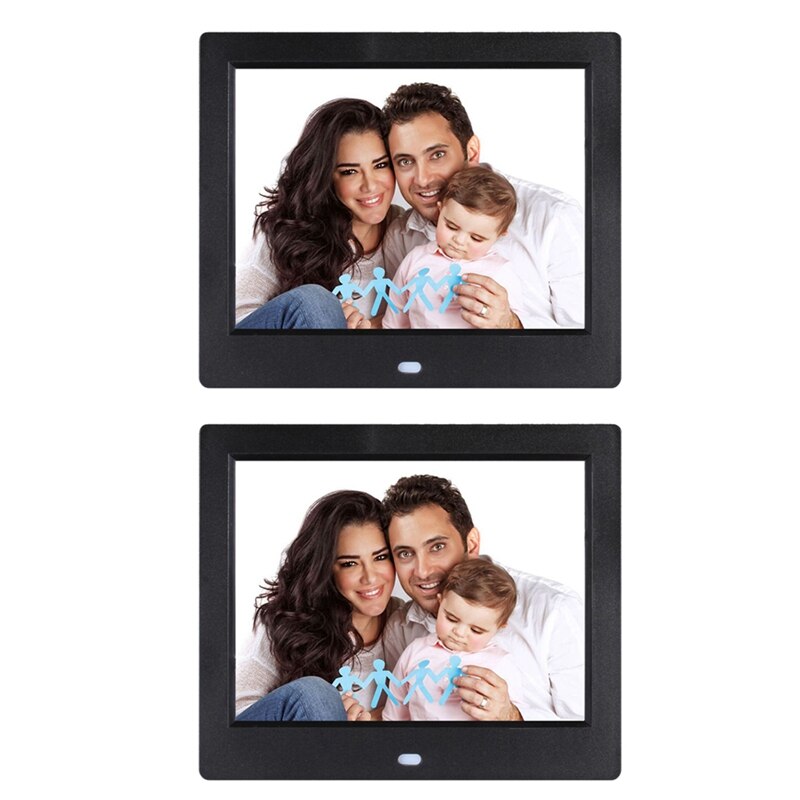 8 Inch Screen Digital Photo Frame HD 1024X768 Mult-Media Player MP3 MP4 with Alarm Clock Electronic Album