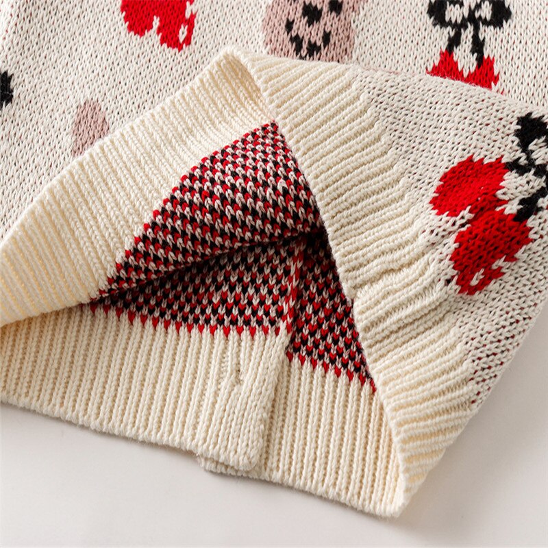 0-24M Peuter Cartoon Beer Trui Vest Kids Kleding Meisjes Gebreide Jas Breigoed Kinderen Truien Kids Baby Knit trui