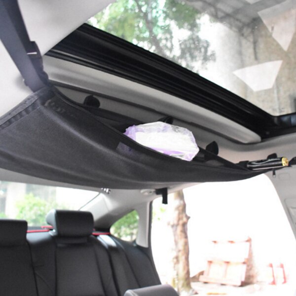 Hengel muurrek opbergruimte auto plafond opbergnet zak-universele auto dak interieur bagagenet tas met rits