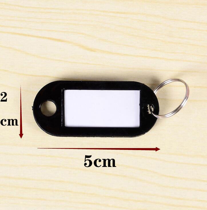 50 Pieces Plastic Key Tags Assorted Key Rings ID T... – Grandado