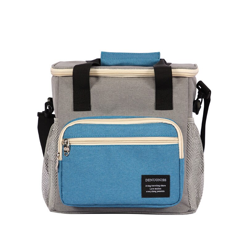 DENUONISS – sac à dos isotherme multifonction pour pique-nique, petit sac isotherme pour déjeuner: LH116 Blue