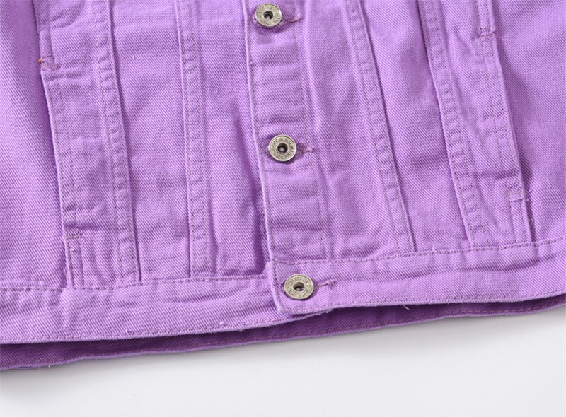 Denim Purple Jacket Men Jaqueta Masculino Cotton Clothes Casual Jackets Man Outwear Autumn Spring Demin Coat,8811