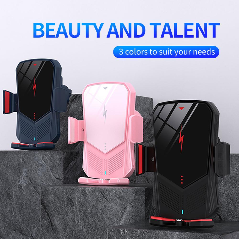 30w bil trådløs lader for iphone caseier auto rask trådløs lading billader for iphone 11 x xr  xs 8 samsung  s10 s9 s20