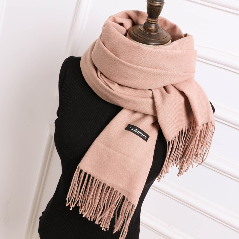 Hot Camelo Cachecol Pashmina Cachecol de Caxemira Envoltório Xaile Xaile do Inverno do Lenço das Mulheres Lenços de Borla Longo NB01 Cobertor Cachecol de Alta Qualidade