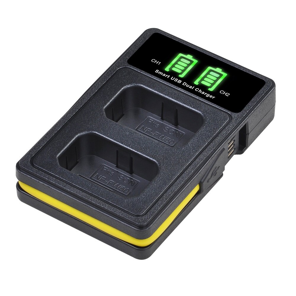 2160 mah gult np -fw50 batteri til sony np  fw50, a6000, a6500, a6300, a6400, a7, a7ii, a7r ii , a55,  nex -3n, rx10 iii , rx10 mk iv