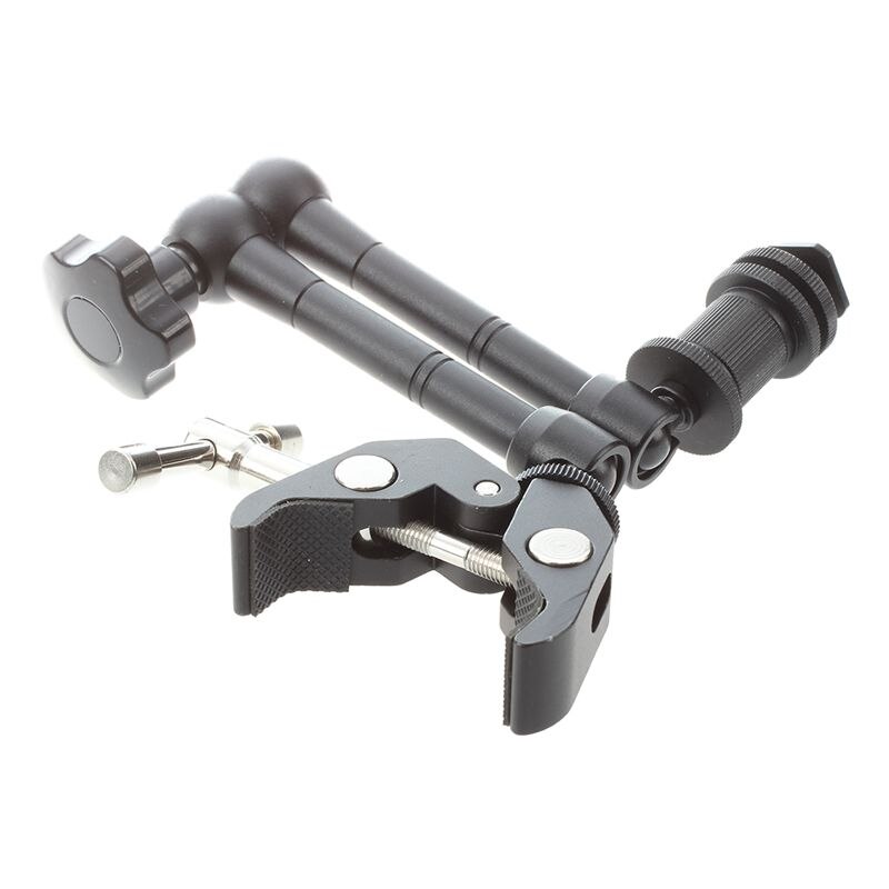 11 &quot;Inch Wrijving Scharnierende Magic Arm + Super Clamp Krab Tang Clip Voor Dslr