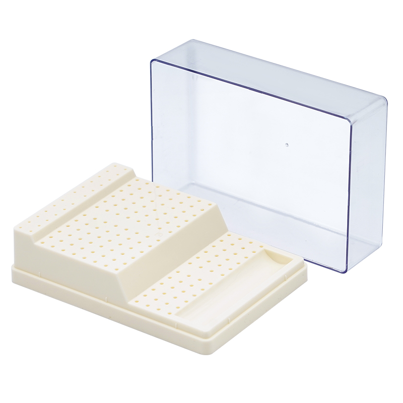 Caja de fresas dentales de 168 agujeros, soporte de bloque esterilizador de fresas dentales de plástico, caja de desinfección de Autoclave, suministros de odontología