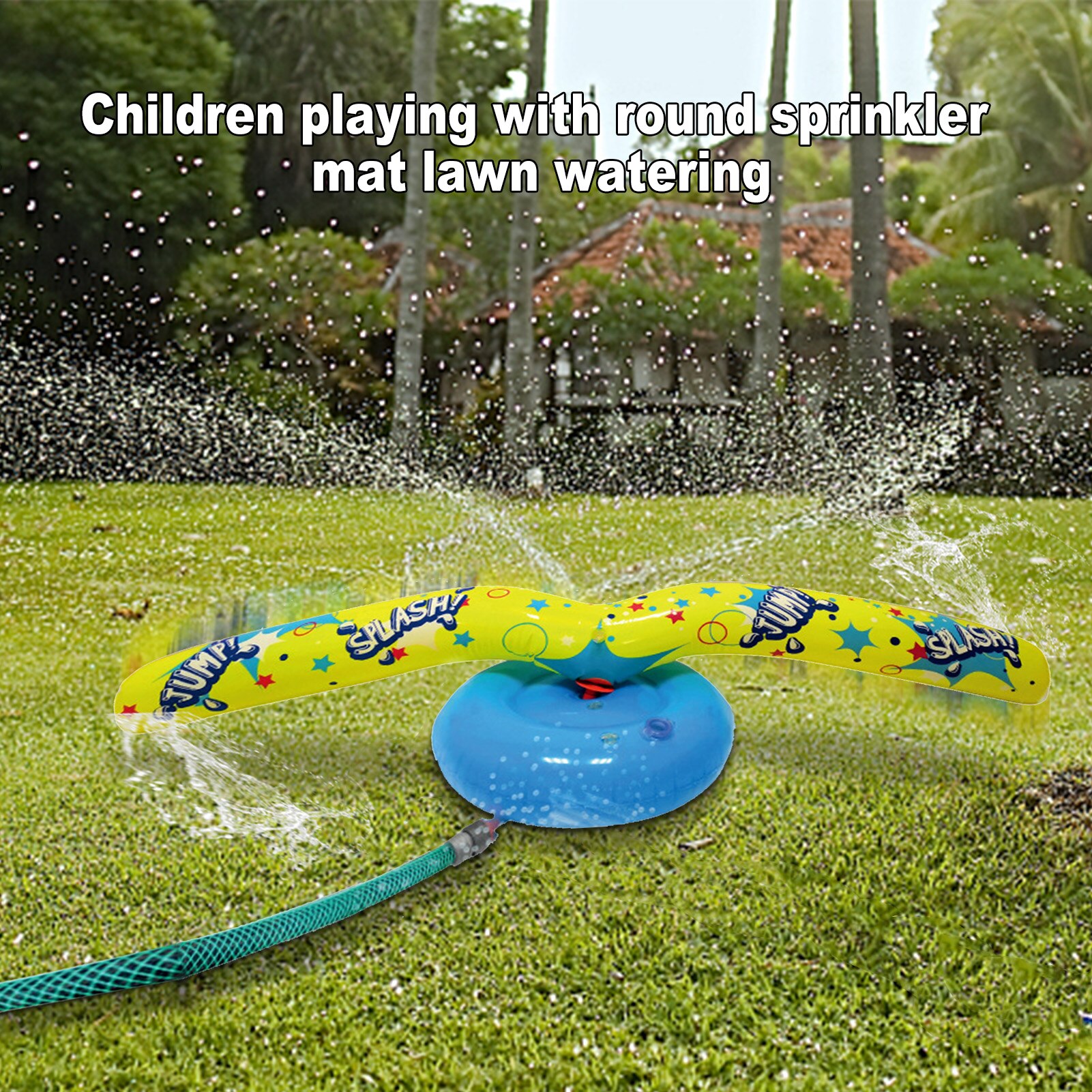 Kids Sprinkler Speelgoed Opblaasbare Roterende Waternevel Wand Kinderen Zomer Outdoor Spinning Waternevel Speelgoed Voor Water Fun Party