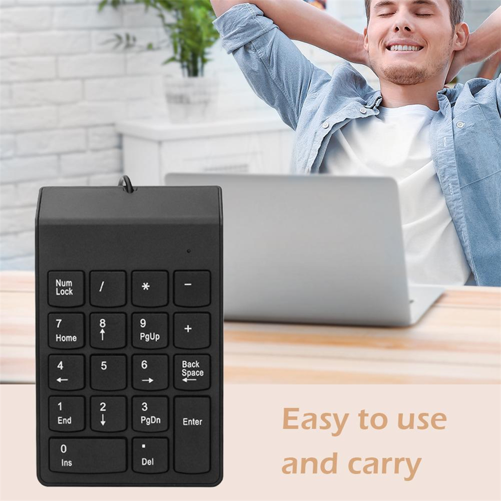 Klein Formaat 2,4 GHz USB Draadloos Numeriek Toetsenbord Numpad 18 Toetsen Digitaal Toetsenbord Voor Bank Accounting Teller Laptop Notebook Tabletten