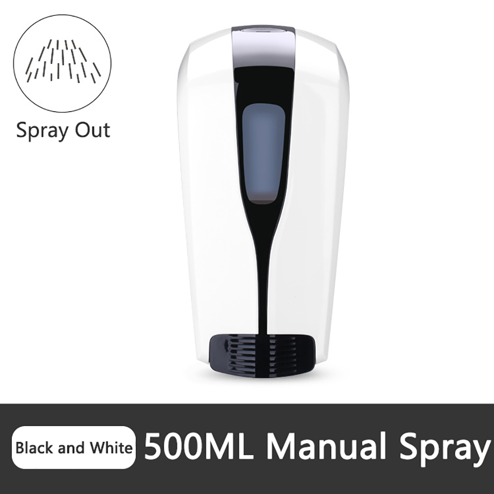 500/1000ml Wall-Mounted Soap Dispenser Press Type Hand Disinfection Machine Alcohol Sterilizer Home Hand Sanitary Soap Dispenser: Spray-500ml