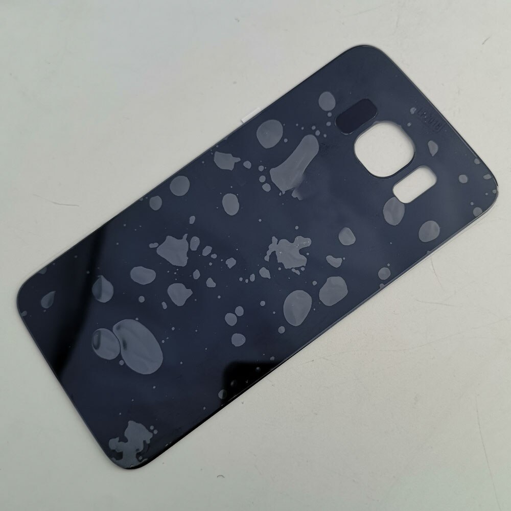 Rear Housing Case For Samsung Galaxy S6 G920 G920F SM-G920F G9200 3D Glass Battery Back cover + Adhesive Sticker: blue