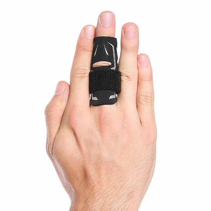 Bærbar kompression fingerskinne støttebeskytter til sikkerhed sport basketball volleyball fodbold beskyttelse finger led ærme: L