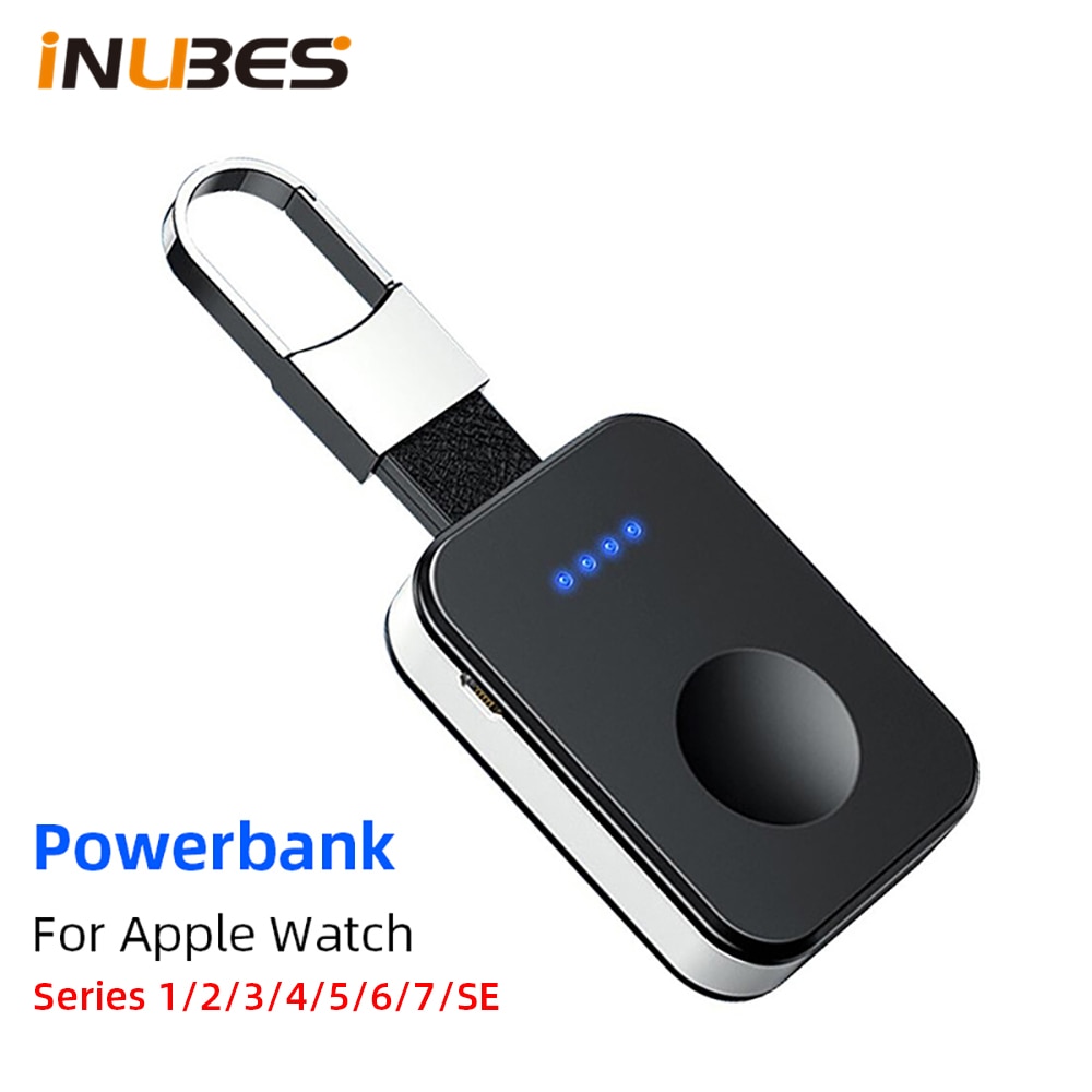 Qi Drahtlose Ladegerät Für Apfel Uhr 5 4 3 2 Energie Bank magnetisch aufladen Tragbare Mini iWatch Drahtlose Ladung Externe batterie