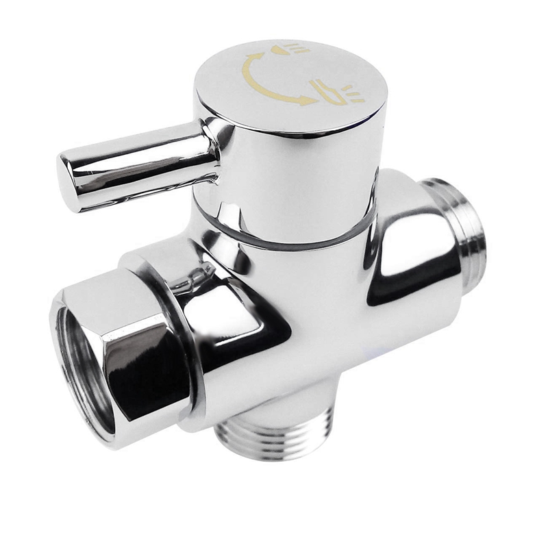 SOLID diverter 3-way diverter valve All 1/2 inch IPS shower system spare part, copper chrome plating