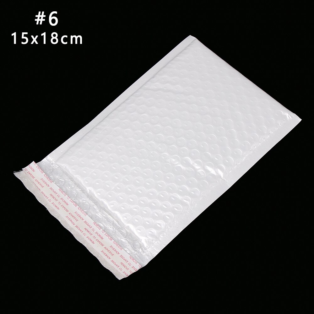 8 Maat 10 Stks/pak Van Verschillende Specificaties Wit Schuim Envelop Foam Folie Kantoor Verpakking Envelop Vochtwerende Trillingen Tas: 15x18